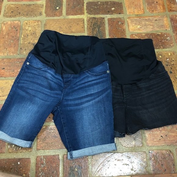 Isabel Maternity by Ingrid & Isabel Pants - NWOT ~ TWO PAIRS OF MATERNITY SHORTS - SZ 6
